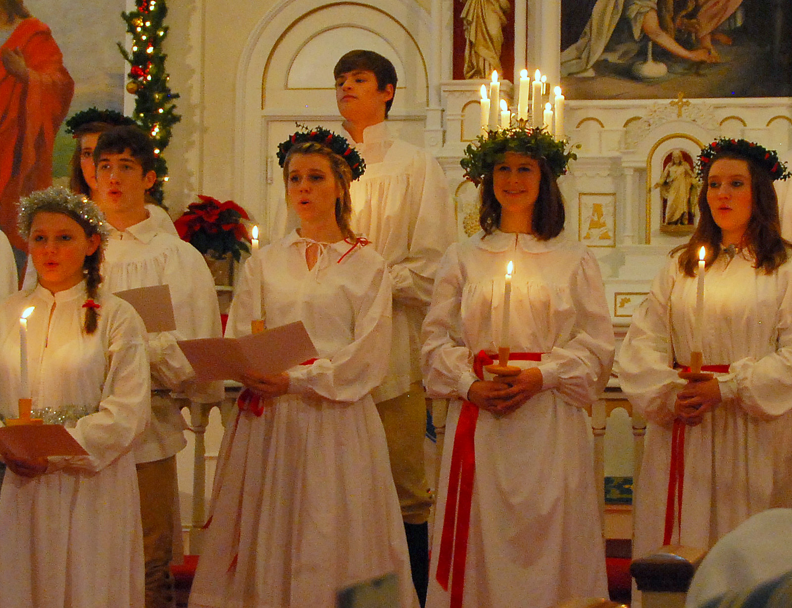 "Sankta Lucia", en Suède