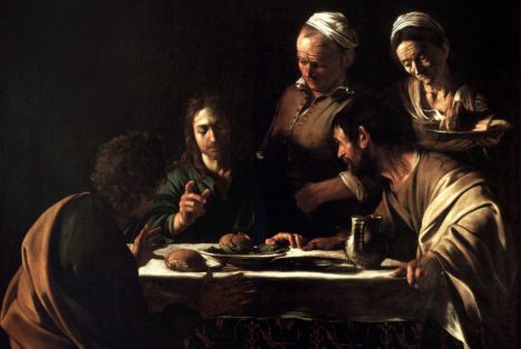 Le souper à Emmaüs par Le Caravage (~1571-1610)
