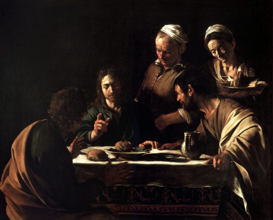 Le souper à Emmaüs par Le Caravage (~1571-1610)