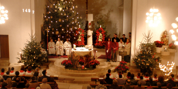 Messe de minuit diffusée à la télévision