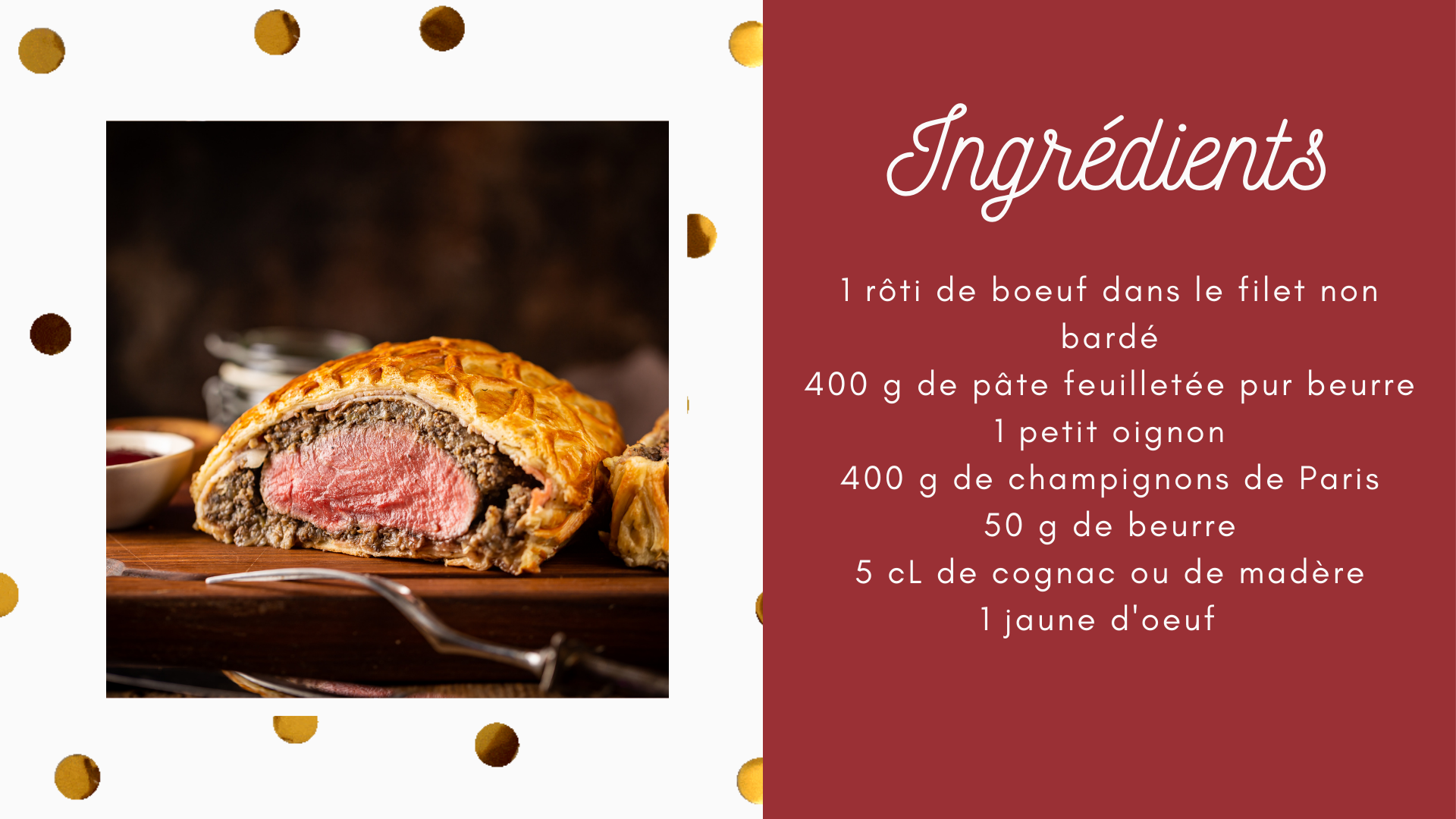 recette boeuf Wellington