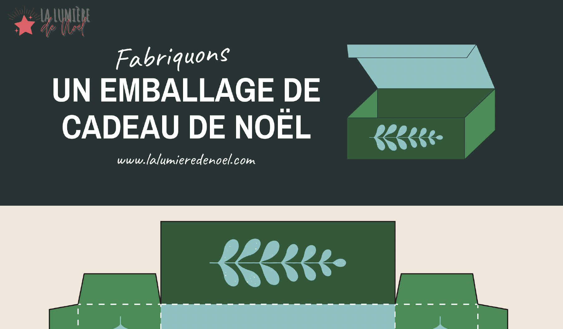 Fabriquer un emballage de cadeau de Noël